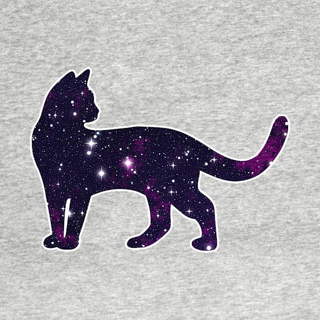 Galaxy Cat by Kelly Louise Art